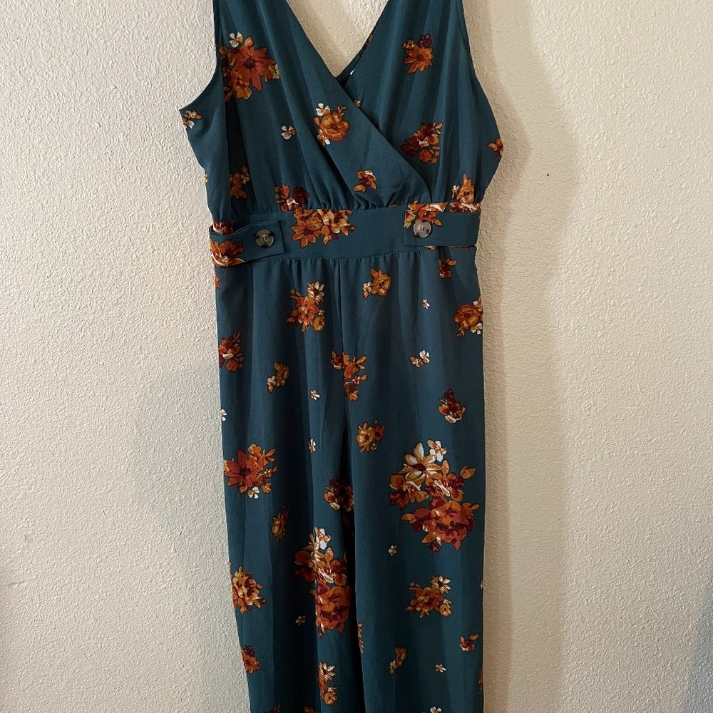 Sleeveless Surplice Neck Jumpsuit